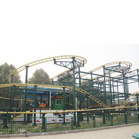 Spin roller coaster ride