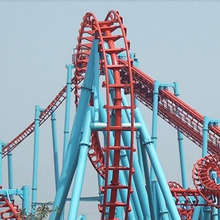 Suspended roller coaster