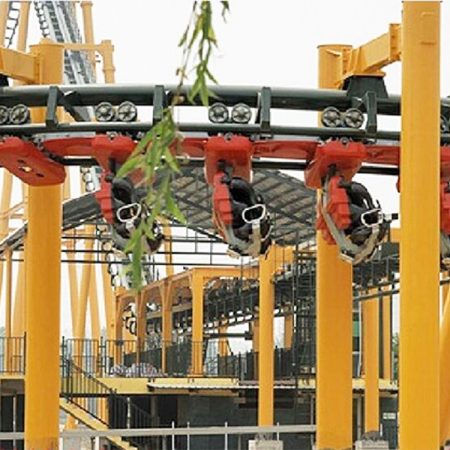 Suspended roller coaster