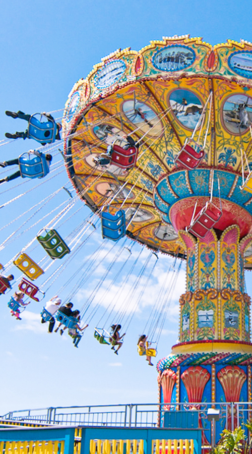 Rotating flying chair