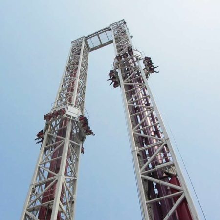 Double launch tower ride