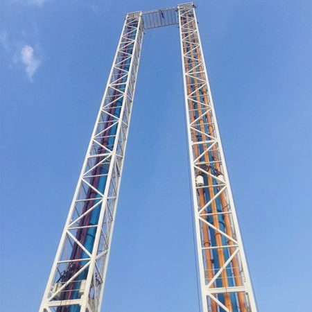 Double launch tower ride