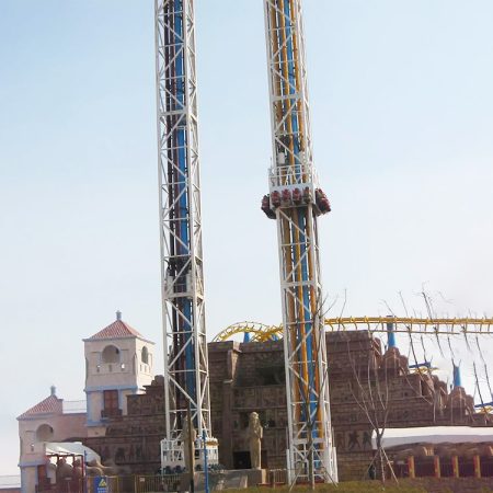 Double launch tower ride