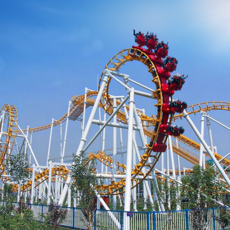 Five-ring Roller coaster ride