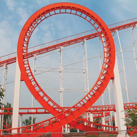 Five-ring Roller coaster ride