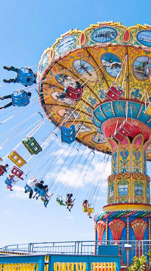 Rotating flying chair